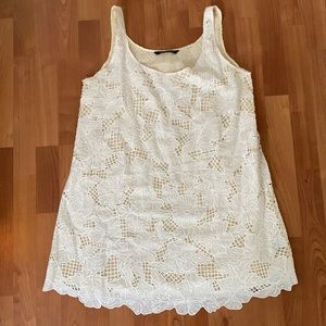 White and Ivory Eyelet Mini from Kas New York